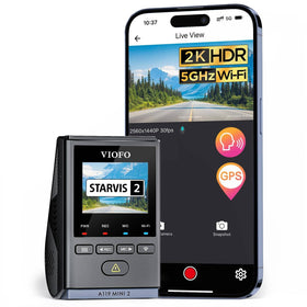 VIOFO A119 Mini 2 front dash cam captures detailed road scenes clearly