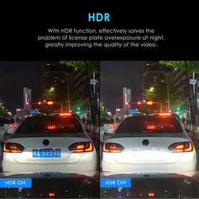 VIOFO A119 V3 night vision view shows low-light clarity for night drives.