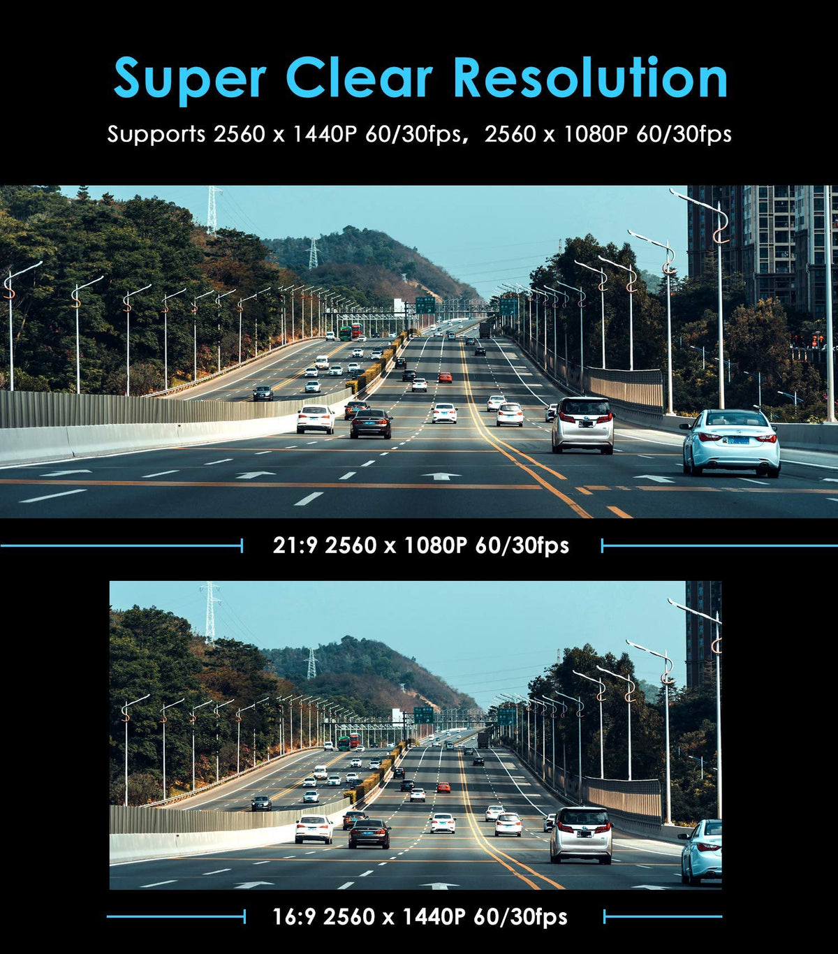 VIOFO A119 V3 side view demonstrates discreet, compact installation in most cars.