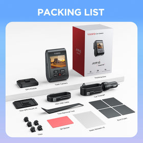 VIOFO A119 V3 built-in microphone captures ambient car sounds.