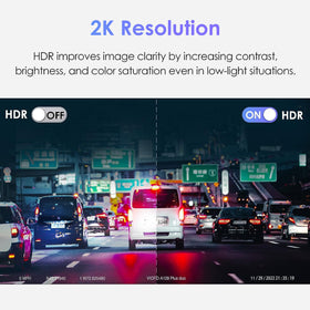 VIOFO A129 Plus Duo 2K 60fps footage for smooth, detailed road scenes