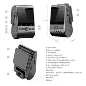 VIOFO A129 Plus Duo Bluetooth remote control for quick save without distraction