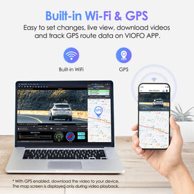 VIOFO A129 Plus Duo HDR night vision for legible license plates