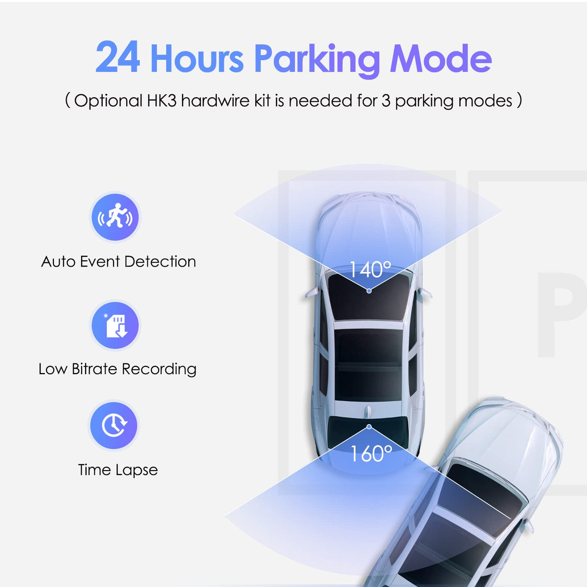 VIOFO A129 Plus Duo parking mode preserves footage during stops