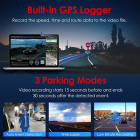 VIOFO A129 Pro Duo wifi gps shows live connectivity and embedded GPS speed data