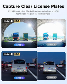 VIOFO A229 Plus HDR front and rear for accurate color