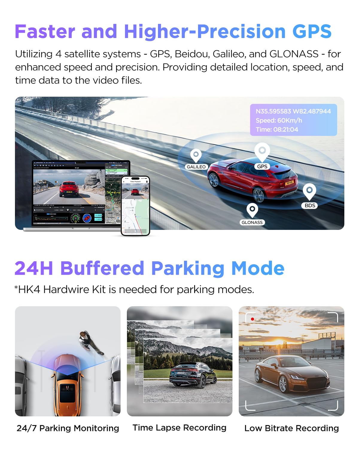VIOFO A229 Pro infrared cabin lighting clarifies interiors at night.