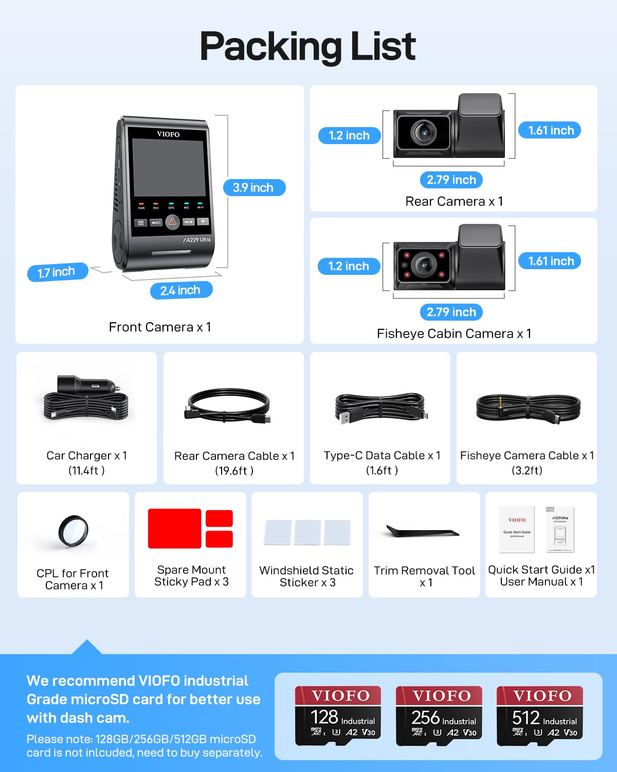 VIOFO A229 Ultra CPL filter and Bluetooth remote for easier control