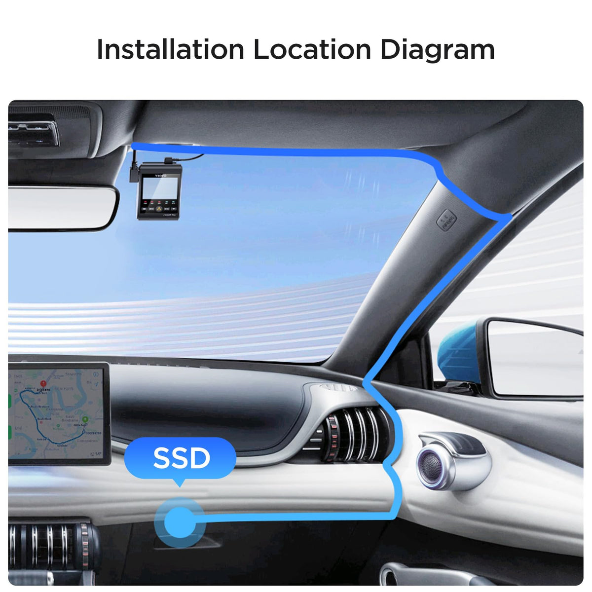 VIOFO A329S SSD cable durability suited for rugged vehicle use