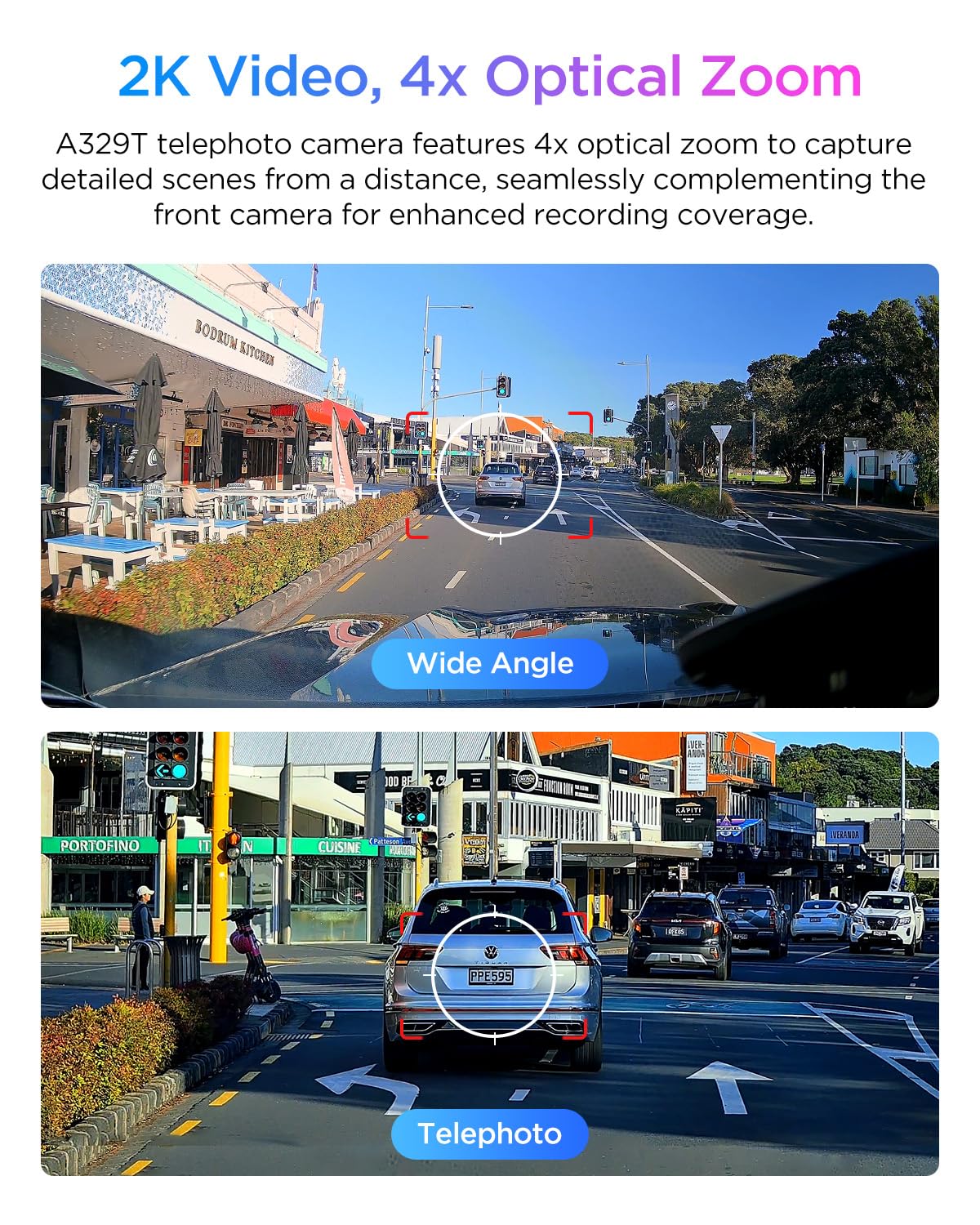VIOFO A329T STARVIS 2 sensors deliver enhanced low-light imaging.