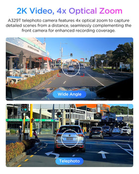 VIOFO A329T STARVIS 2 sensors deliver enhanced low-light imaging.