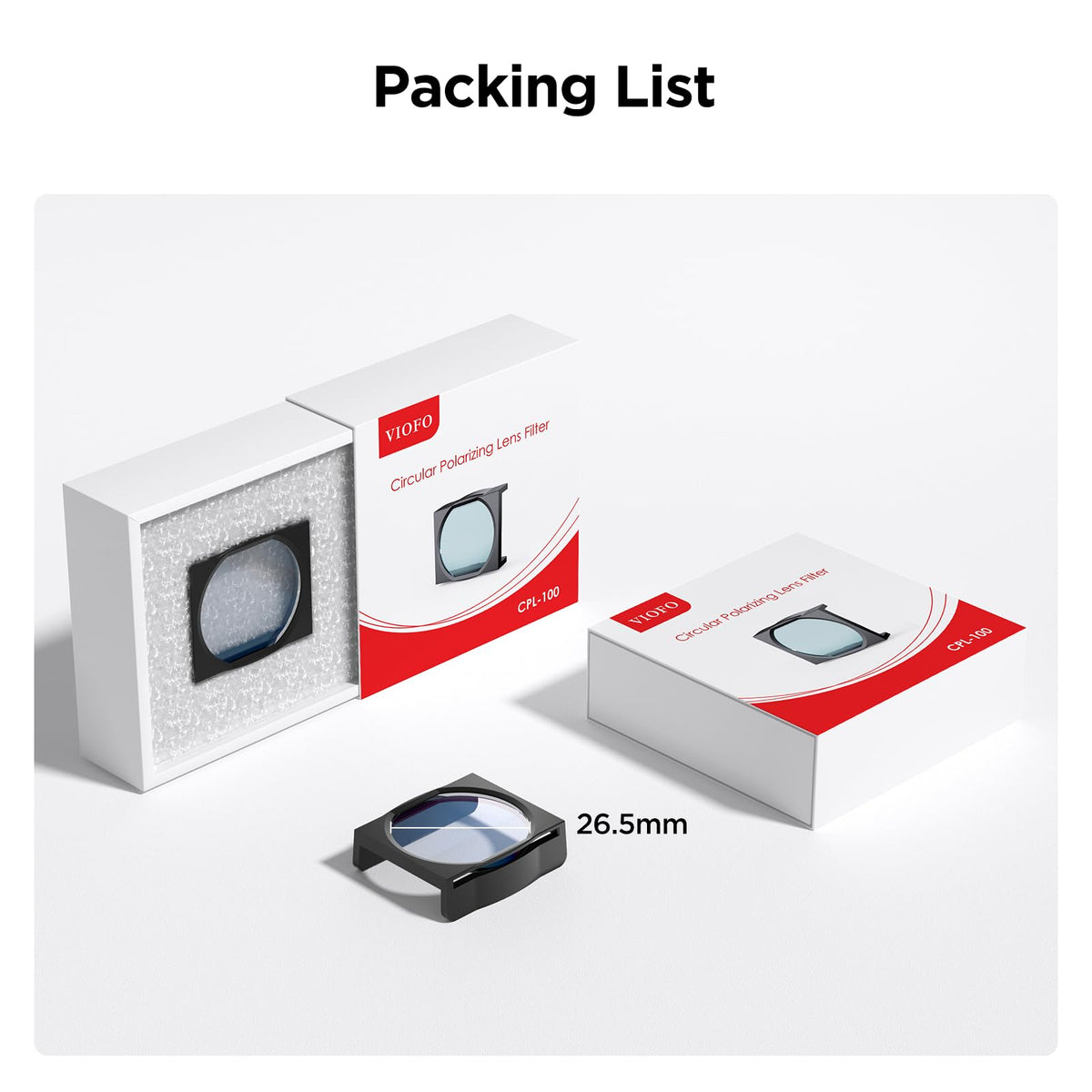 VIOFO CPL filter supports A119 and A129 Duo setups for versatile use