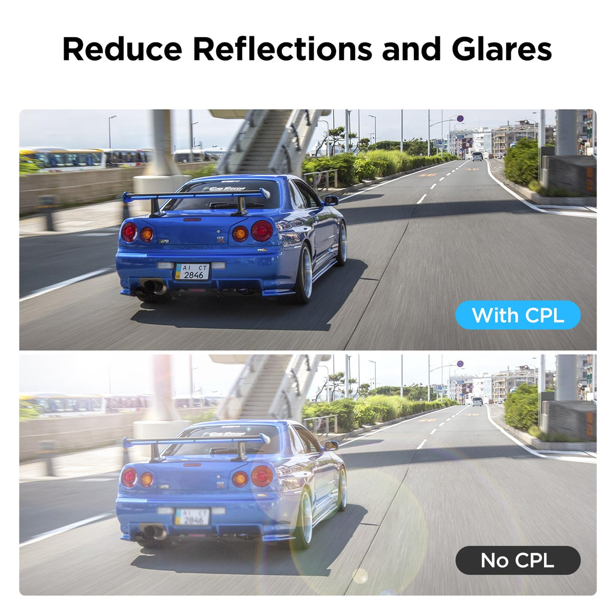 VIOFO CPL filter protects the lens from fingerprints and scratches