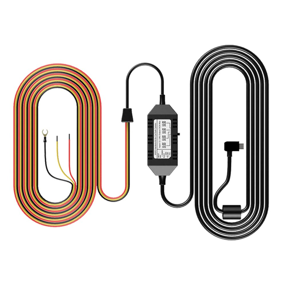 VIOFO HK3 Acc hardwire cable for A129 setup enabling safe parking mode monitoring.