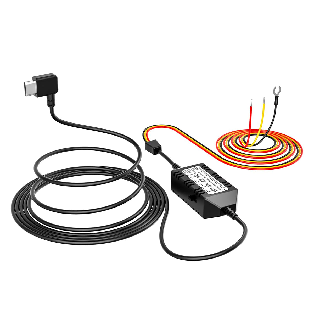 VIOFO HK4 acc hardwire cable closeup shows power connector for dash cam installation