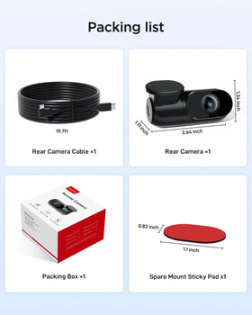 VIOFO RE200 ready-to-install kit for in-car dash setup.