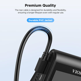 VIOFO rear cable 8m installation steps simplify setup.