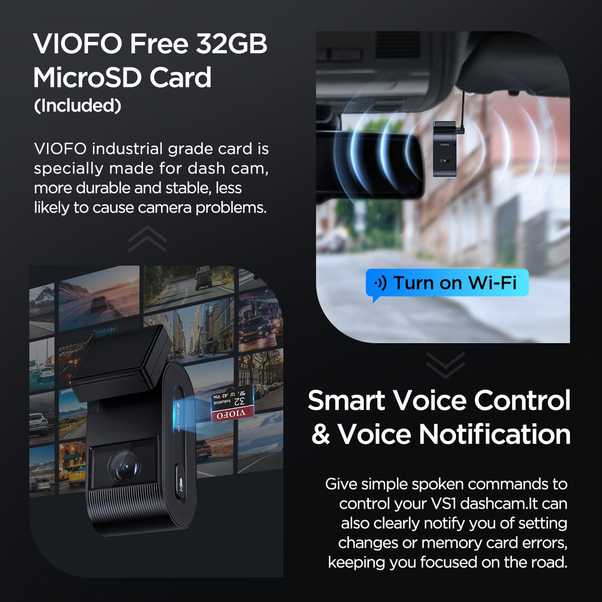 VIOFO VS1 voice control enables hands-free camera operations