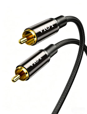 VIOY coaxial cable 20ft RCA male to male for clean audio transmission