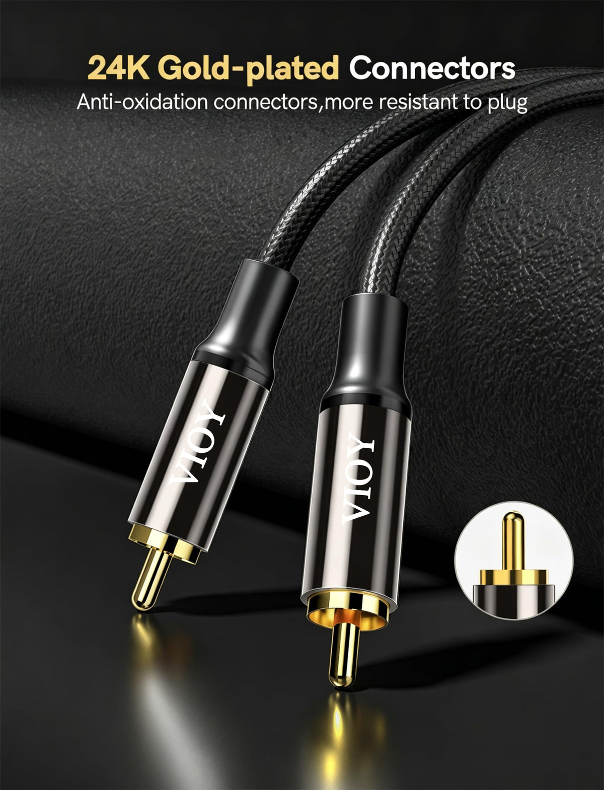 VIOY durable braided jacket withstands daily connections