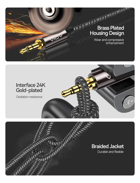 VIOY On-the-go setup with smartphones for flexible listening.