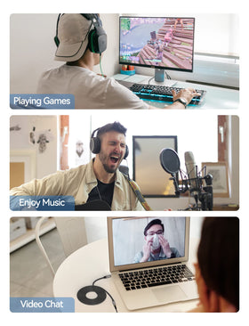 VIOY Reduces static and interference for crisper sound.