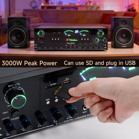 Viprh 3000W 5-1 channel layout for cinematic room sound