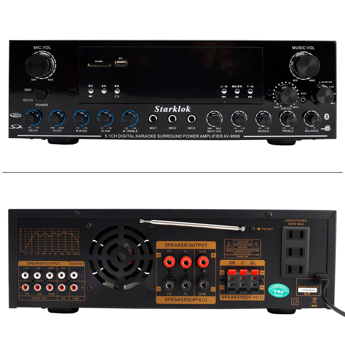 Viprh 3000W compact home theater setup looks sleek in any living room