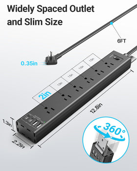 vipwell side profile under desk install illustrating hidden power distribution