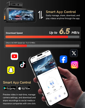 Virrow dashcam 3.39-inch touchscreen simplifies playback and setup