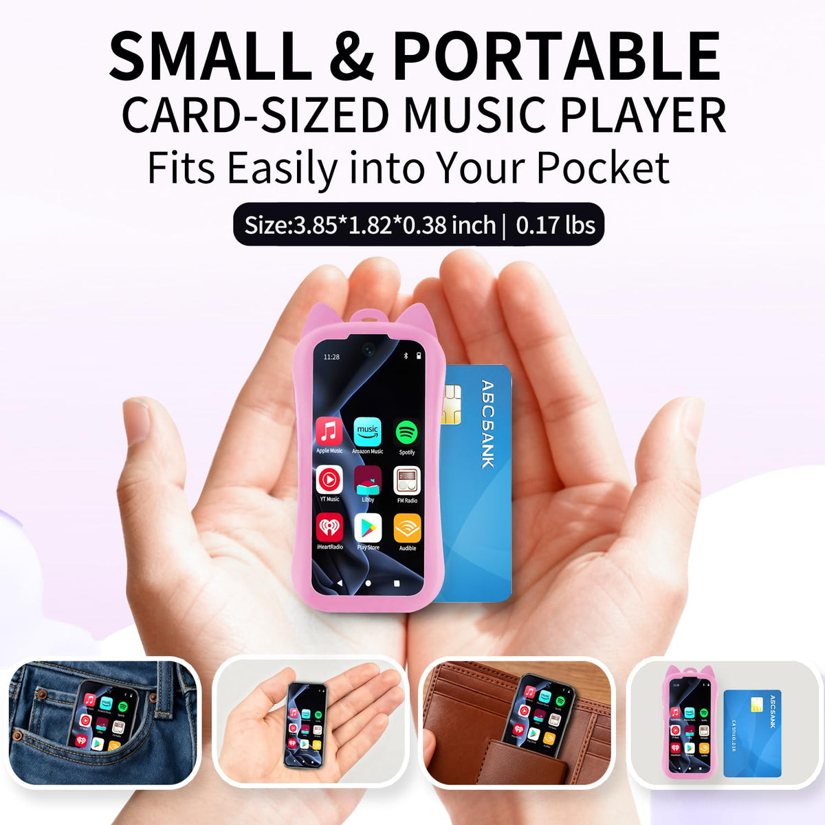 VISDOMEVO MP3 player supports dual-band WiFi and Bluetooth for wireless listening