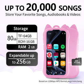 VISDOMEVO MP3 player uses a rugged Type-C audio port for durable audio