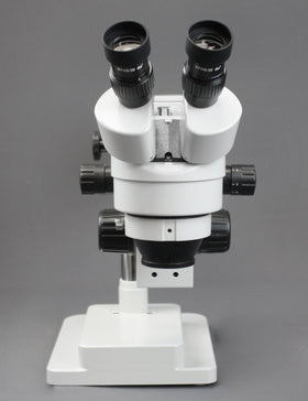 Vision Scientific 144-LED ring light delivers bright, cool illumination for crisp images.
