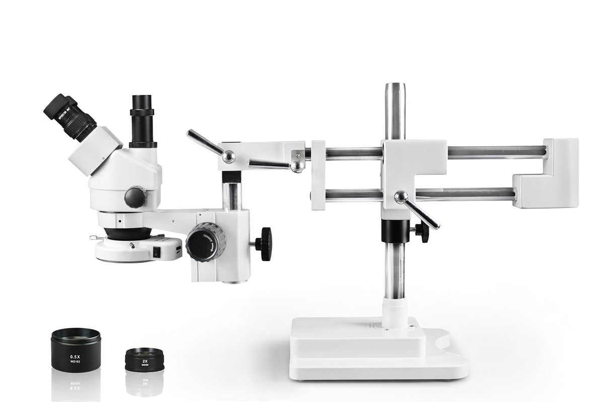 Vision Scientific VS-5FZ-IFR07 simul-focal trinocular zoom head for digital capture.
