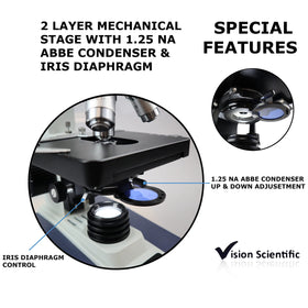 Double-layer mechanical stage enables precise specimen positioning