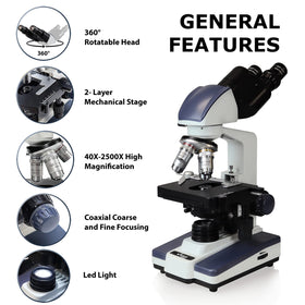 VS-60B-RC eyepieces provide wide field vision for detailed samples
