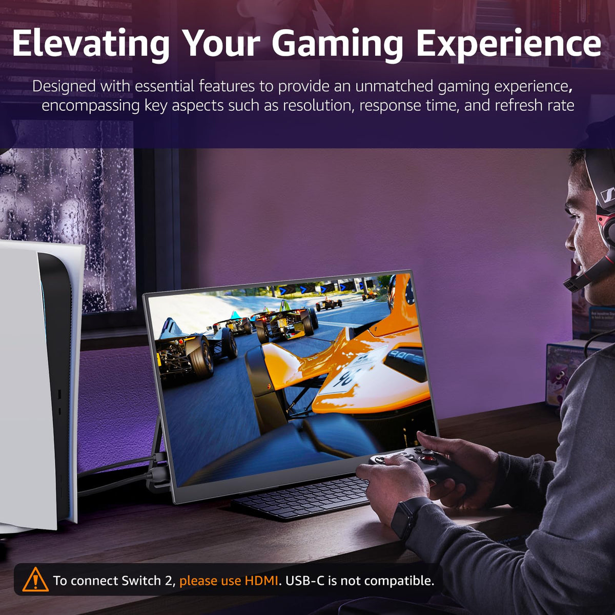 VisionOwl 100Hz smooth motion improves perceived fluidity for gaming and fast-paced tasks.