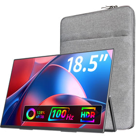 VisionOwl 18-5-inch monitor front view shows a crisp 1080p IPS display for on-the-go clarity.