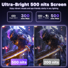 VisionOwl 500 nits brightness supports bright room usage.