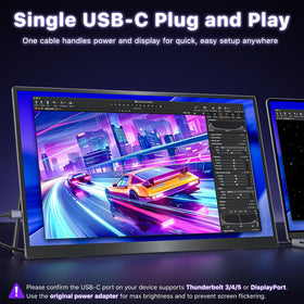VisionOwl anti-glare matte screen reduces reflections for comfortable viewing.