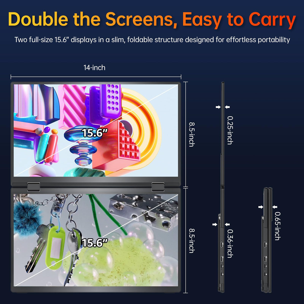 VisionOwl padded travel bag protecting the monitor during transit