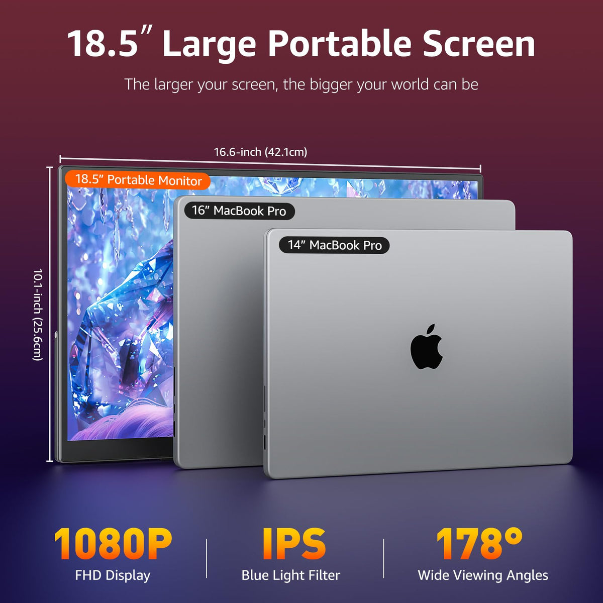 VisionOwl VESA-mountable frame offers flexible wall or desk mounting.