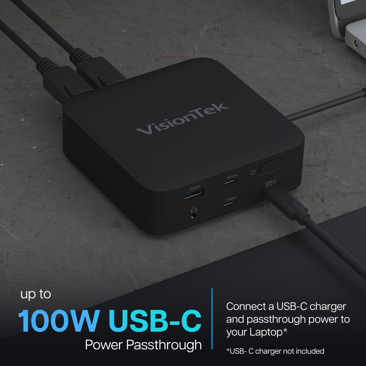 VisionTek VT1200DL dual 4K outputs deliver crisp visuals for design and spreadsheet tasks
