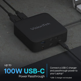 VisionTek VT1200DL dual 4K outputs deliver crisp visuals for design and spreadsheet tasks