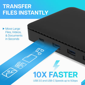 VisionTek VT4600DL single-cable connection simplifies workspace with power and data.