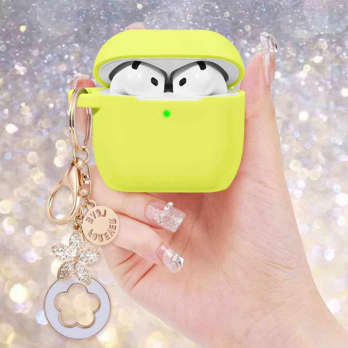 VISOOM AirPods 4 case in soft-touch silicone for comfortable handling.