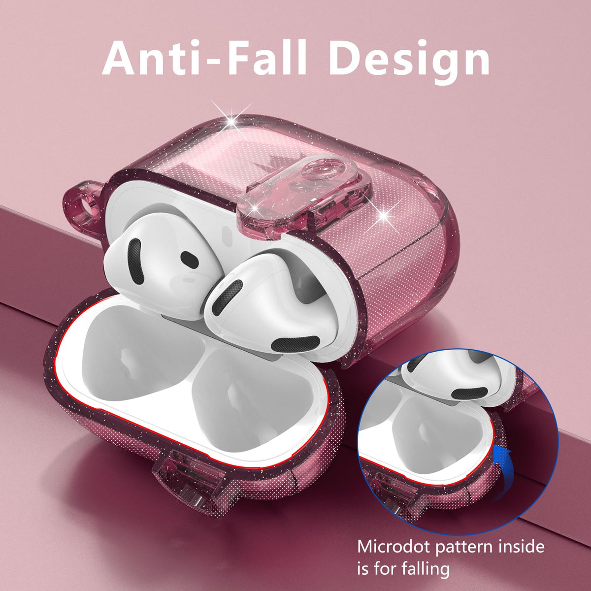 VISOOM AirPods 4 soft TPU provides 360° protection.