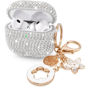 VISOOM AirPods Pro 3 case cover with bling for stylish protection.