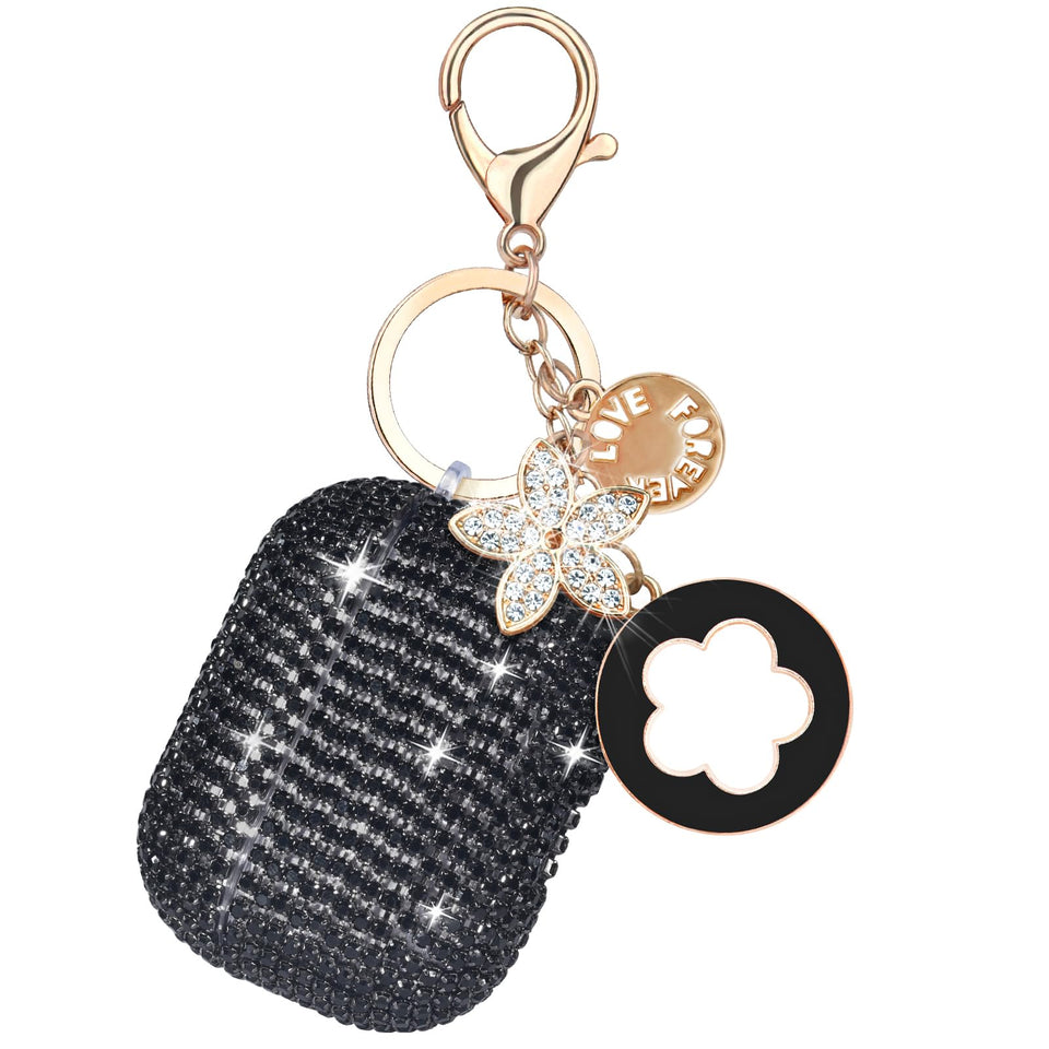 VISOOM AirPods Pro 3 glitter case with rhinestones adds sparkle and protection.