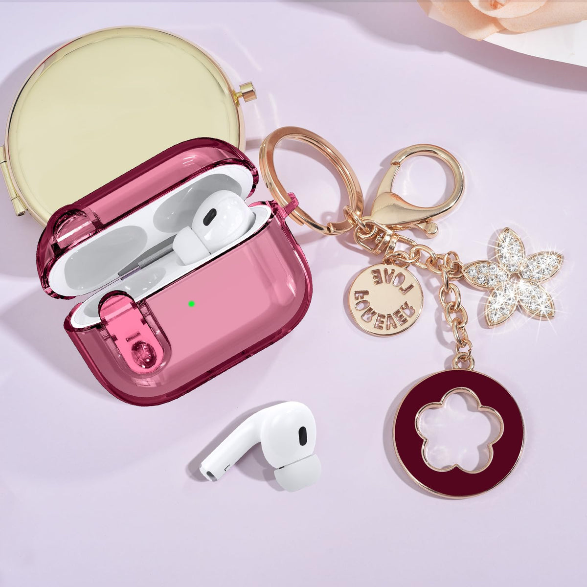VISOOM AirPods Pro case with locking feature keeps lids secure during daily use